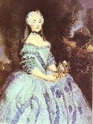 antoine pesne Portrait of the Actress Babette Cochois oil painting artist